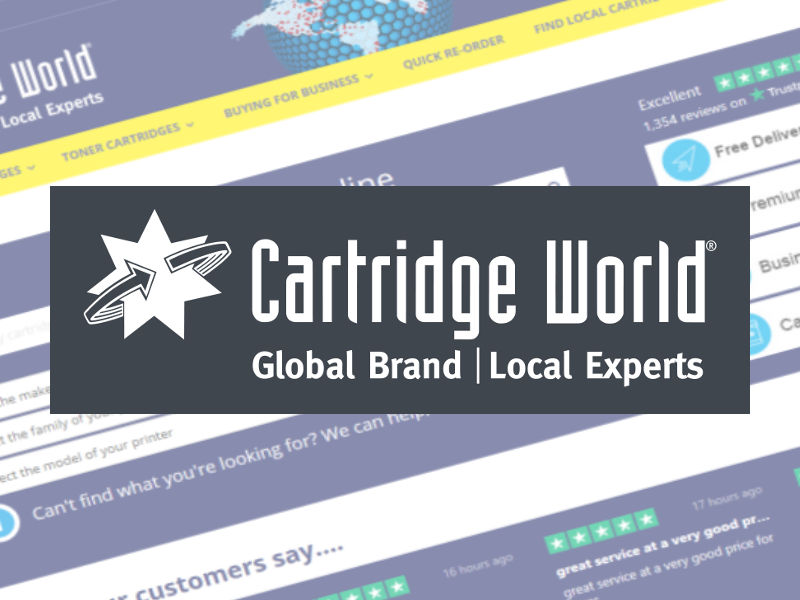 Ecommerce website for Cartridge World
