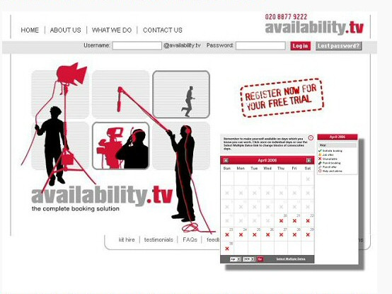 Availability TV freelance portal